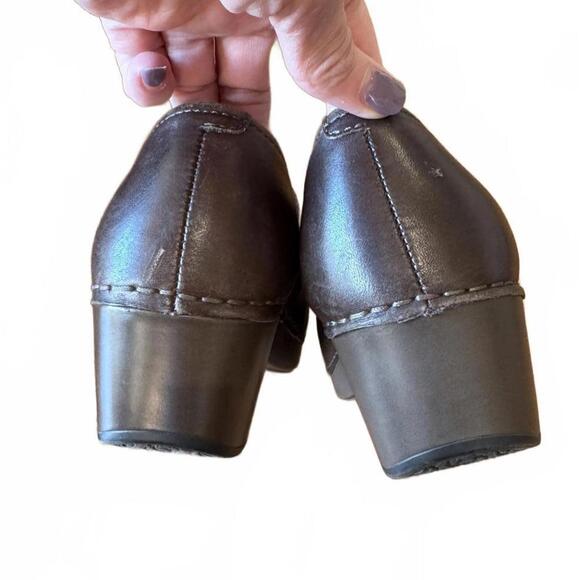 Dansko Tamara Women's Brown Leather Clogs Size 39 - Picture 4 of 8
